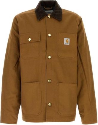 Carhartt Work in Progress Michigan Katoen Bruin Jack - Heren - Zomerjassen - Bruin - L - Katoen - Jassen