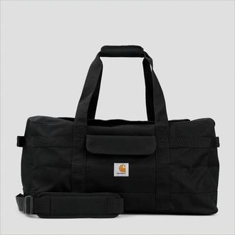 Carhartt Work in Progress Minimalist Black Polyester Travel Bag With Padded Handles