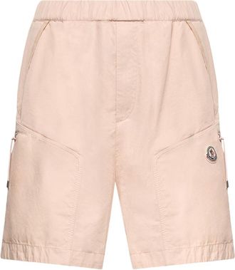 Moncler Moncler Cotton Poplin Bermuda Shorts, Men, Pink, Size: Xl