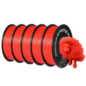 OEM Filamento Para Impresora 3d, Material Pla, Compatibilidad Vers&aacute;til, Rojo