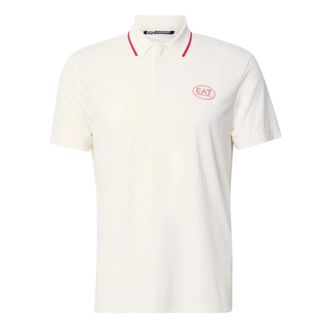 Emporio Armani Polo Shirts, male, Beige, Size: XL Polo Shirt