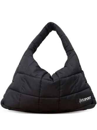 OperaSPORT Jerome quilted messenger bag - men - Recycled Polyester - One Size - Black