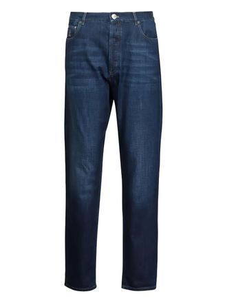 Brunello Cucinelli Broek met vijf zakken - Blauw