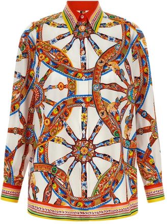 Dolce & Gabbana Overhemden, Dames, Veelkleurig, M, Katoen, Shirts