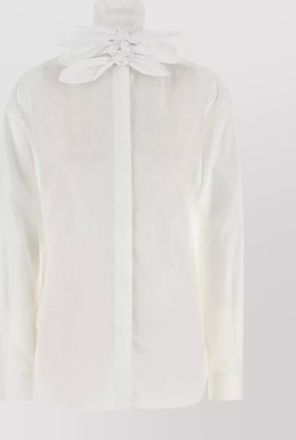 Moschino embroidered cotton shirt
