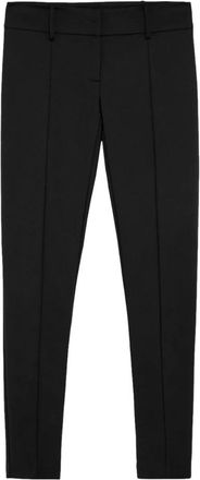 Patrizia Pepe Slim Pants - Dames - Slim Fit Broeken - Zwart - XL - Katoen - Broeken