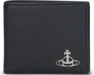 Vivienne Westwood Portemonnee met Orb-plakkaat - Zwart