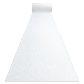 RugsX Passatoia Spessa Gommata Rumba 1950 Nozze Colore Unico Bianco 100cm White 100x700 Cm