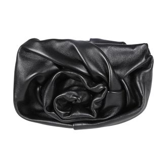 Burberry Clutches, female, Black, Size: ONE SIZE Rose Clutch Bag