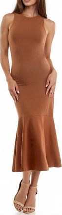 Socialite Midi Trumpet Tank Dress in Copper Coi at Nordstrom Rack, Size Xx-Large