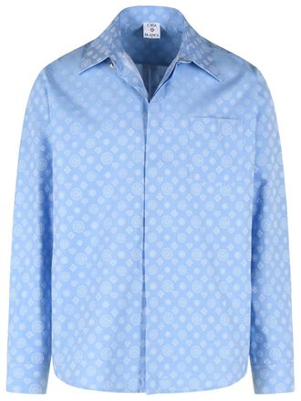 Casablanca Camicia Casablanca in cotone azzurro