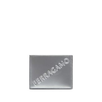 Ferragamo Embossed Logo Leather Card Case
