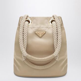 Prada Mariner small bucket bag in camel Re-Nylon