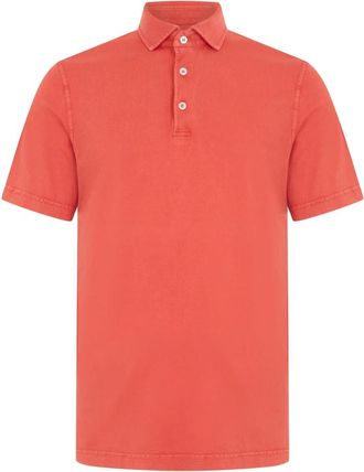 Fedeli Polo Shirt - Heren - Polos - Rood - L - Katoen - Tops