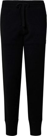 Dolce & Gabbana Zwarte Geribbelde Wol Kasjmier Broek - Heren - Sweatpants - Zwart - 4XL - Wol - Broeken