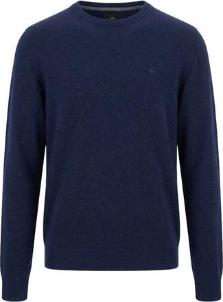 Fynch-Hatton Ronde hals gebreid - Heren - Ronde hals truien - Blauw - L - Truien & Vesten