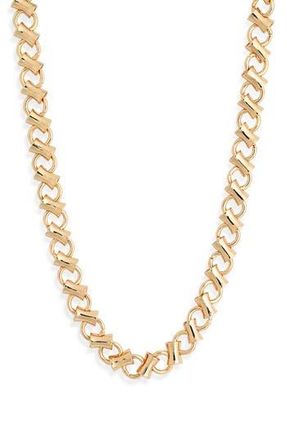 Leith Bar & Link Chain Necklace in Gold at Nordstrom Rack