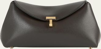 Toteme Mini T-Lock Leather Clutch Bag