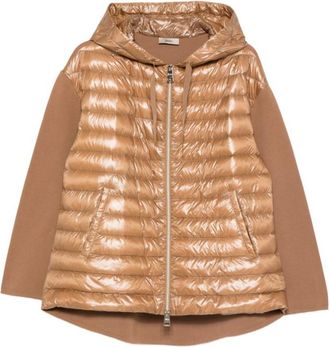 Herno Brown Quilted Hood Jacket