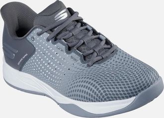 Skechers Mens Skechers Performance Slip-ins Relaxed Fit Viper Court Reload Synthetic Mens Grey/Charcoal Trainers - Size: UK 9 / eu 43.5 / us 10