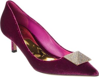 Valentino Roman Stud Velvet Pump