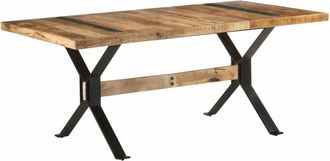 vidaXL Vidaxl - Dining Table 180x90x76 cm Rough Mango Wood