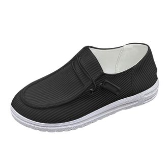 Generic Moccasins Womens Slip-On Lightweight and Comfortable Running Shoes Summer Woven Breathable Low Shoes Trainers Soft Sole Wide Casual Shoes Outdoor Runn