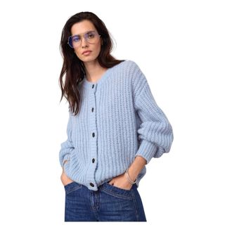 Co'Couture C&aacute;rdigan - Knitwear - Mujer - Azul - XL