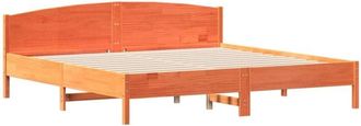 vidaXL Vidaxl - Bed Frame without Mattress Wax Brown 200x200 cm Solid Wood Pine