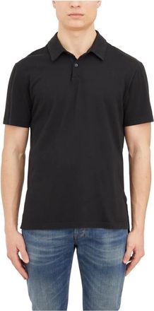 James Perse Polo in Jersey - Heren - Polos - Zwart - 2XL - Katoen - Tops