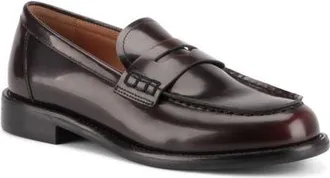 Vagabond Linn Penny Loafer in Dark Bordo at Nordstrom, Size 40