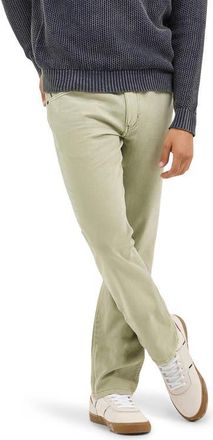 Wrangler Greensboro Straight Leg 5-Pocket Cotton & Linen Pants in Tea at Nordstrom, Size 38 X 32