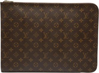 Louis Vuitton 1998 Monogram Poche Documents Portfolio business bag - Brown