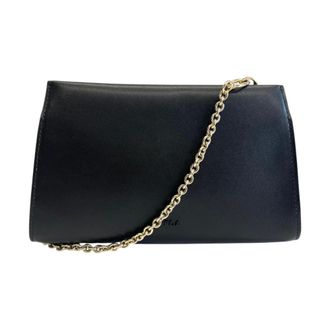 Furla Tassen, Dames, Zwart, ONE Size, Leer, Stijlvol Leren Schoudertas