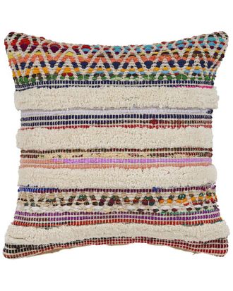 LR Home Lr Home Chindi Chevron Striped Throw Pillow