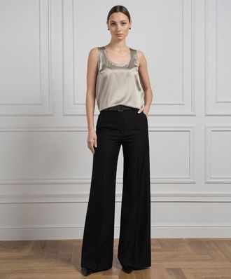 Brunello Cucinelli Silk-Blend Tank Top - Beige