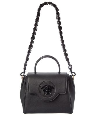 Versace La Medusa Leather Shoulder Bag