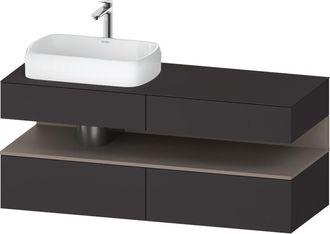 Duravit Qatego Consola Mueble Bajo Lavabo, 2 Extensiones, 2 - Duravit