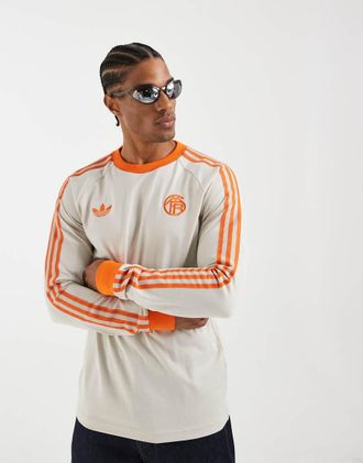 adidas adidas Performance - Fc Bayern Originals - T-shirt a maniche lunghe beige-Neutro