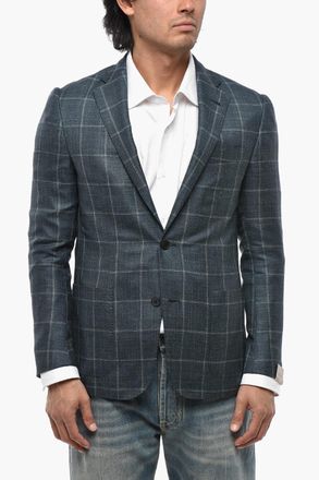 Corneliani Blazer Semifoderato GATE Motivo Windowpane Corneliani