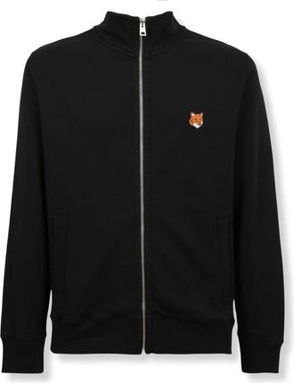 Maison Kitsun&eacute; Heren, Sweatshirts & Hoodies, Zwart, Maat: M Katoen