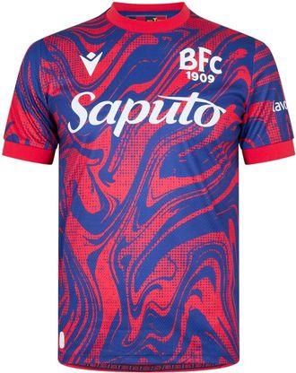 Macron Bologna FC 24/25 derde shirt voor heren (Blauw/rood)