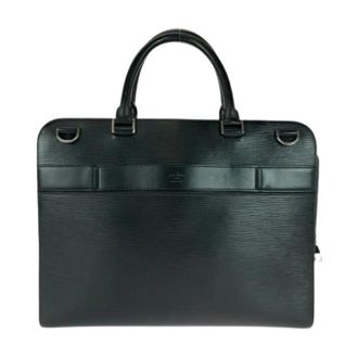 Louis Vuitton Pre-owned Handbags, male, Black, Size: ONE SIZE Pre-owned Leather briefcases