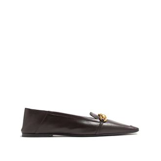 Saint Laurent Ballerina Shoes, female, Brown, 7 1/2 UK, Chris Flat
