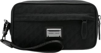 Emporio Armani Monogram Toilettas - Heren - Toilettassen - Zwart - ONE Size - Nylon - Tassen