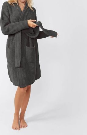Sunday Citizen Snug Ribbed Cardigan In Granite