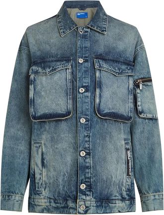 Karl Lagerfeld Giacca leggera in cotone - Blu