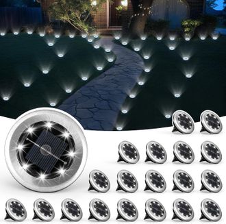 OEM Paquete De 20 Miniluces Solares Para Jard&iacute;n, Iluminaci&oacute;n Solar Impermeable Para Exteriores, Ideal Para Patios, Jardines, Entradas De Veh&iacute;culos Y Sende