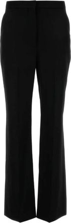 Givenchy Tailored cigarette broek van wol - Dames - Wijde Broeken - Zwart - XS - Wol - Broeken
