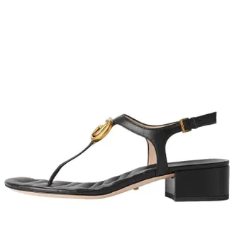 Gucci (WMNS) Gucci Marmont Double G sandal Black 674840-BKO00-1000